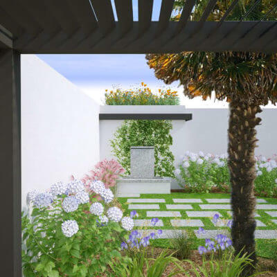 Architecte paysagiste Anglet pool house