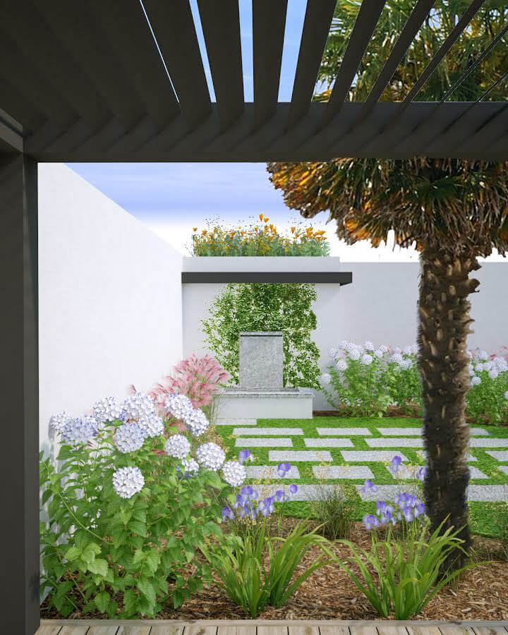 Architecte paysagiste Anglet pool house