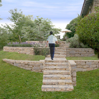 jardin en pente