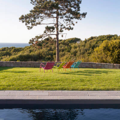 Création terrasse piscine jardin Biarritz
