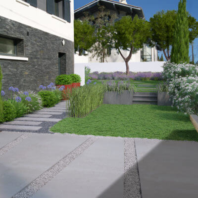 Jardin moderne Bidart
