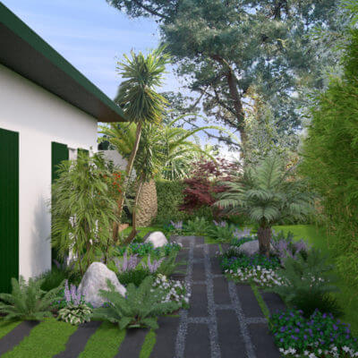 Jardin moderne Anglet Bidart