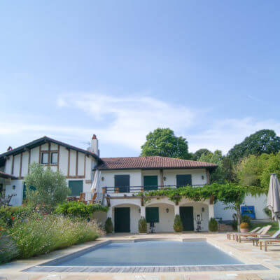 Paysagiste Arcangues Biarritz piscine jardin