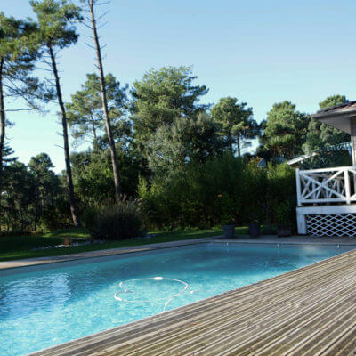 Création terrasse bois piscine Anglet