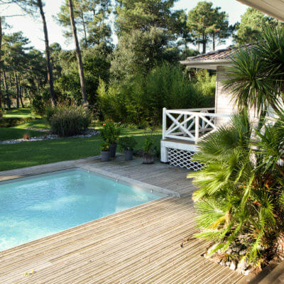 Terrasse bois piscine Anglet Bayonne Biarritz