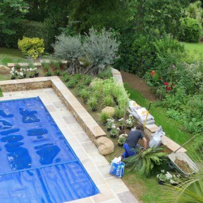 Paysagiste Biarritz aménagement piscine