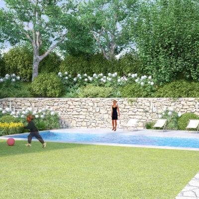 Création extérieur piscine et jardin