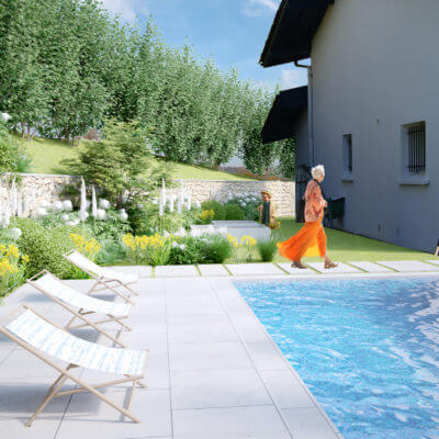 Paysagiste Urrugne création piscine