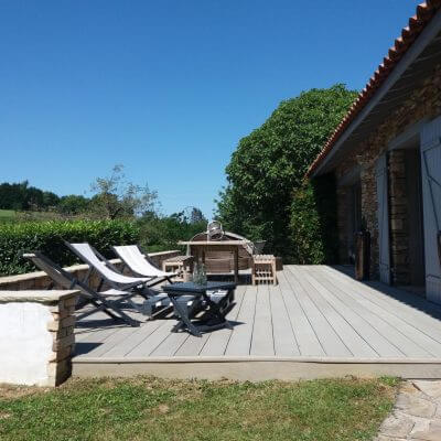 terrasse en résine minérale à Urrugne