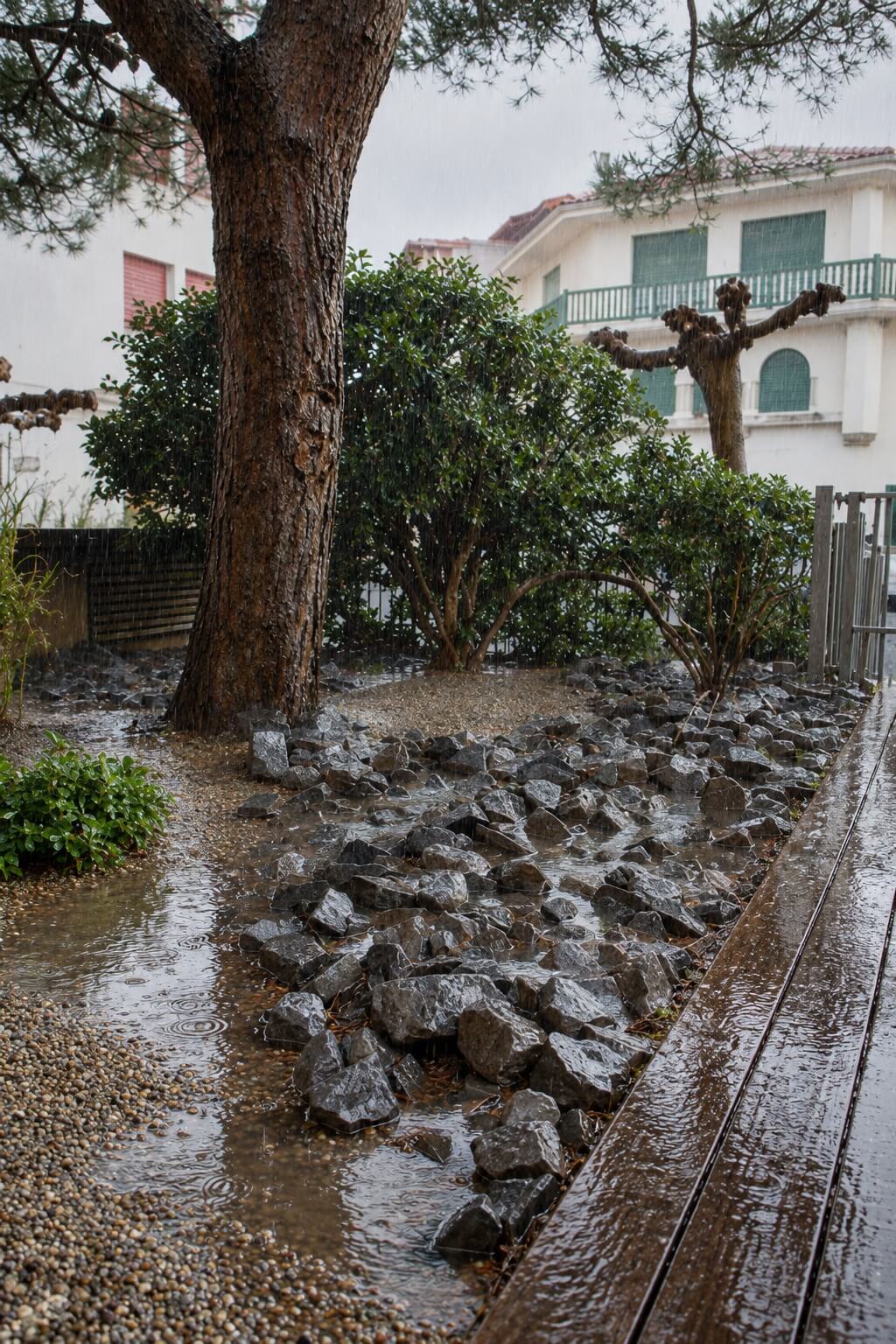 eau stagnate jardin